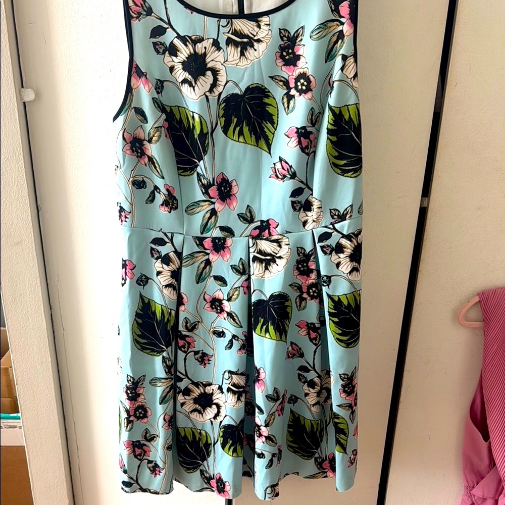 Tropical Floral Sleeveless Dress